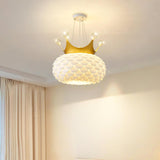 Modern Aluvia Crown Crystal Pendant Lamp Luxury Hanging Light Fixture for Home