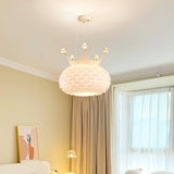 Modern Aluvia Crown Crystal Pendant Lamp Luxury Hanging Light Fixture for Home