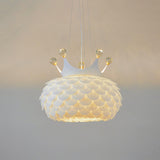 Modern Aluvia Crown Crystal Pendant Lamp Luxury Hanging Light Fixture for Home