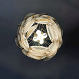 modern-amber-and-transparent-glass-sheet-chandelier-with-gold-or-chrome-metal-frame