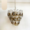 modern-amber-and-transparent-glass-sheet-chandelier-with-gold-or-chrome-metal-frame