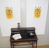 modern-amber-murano-glass-poliedri-sconce-pair-with-brass-finish-for-luxury-interiors