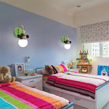 Modern Animal Character Wall Sconce for Nursery and Childrens Room Metal Bracket Light
