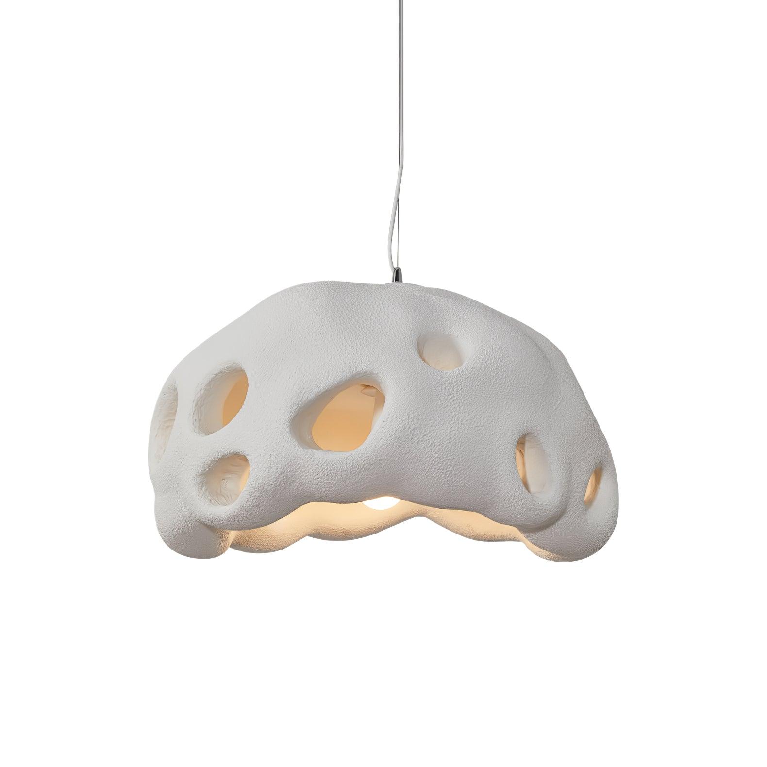 Modern Ant Nest Resin Pendant Light Sculptural Designer Hanging Lamp for Indoor Decor