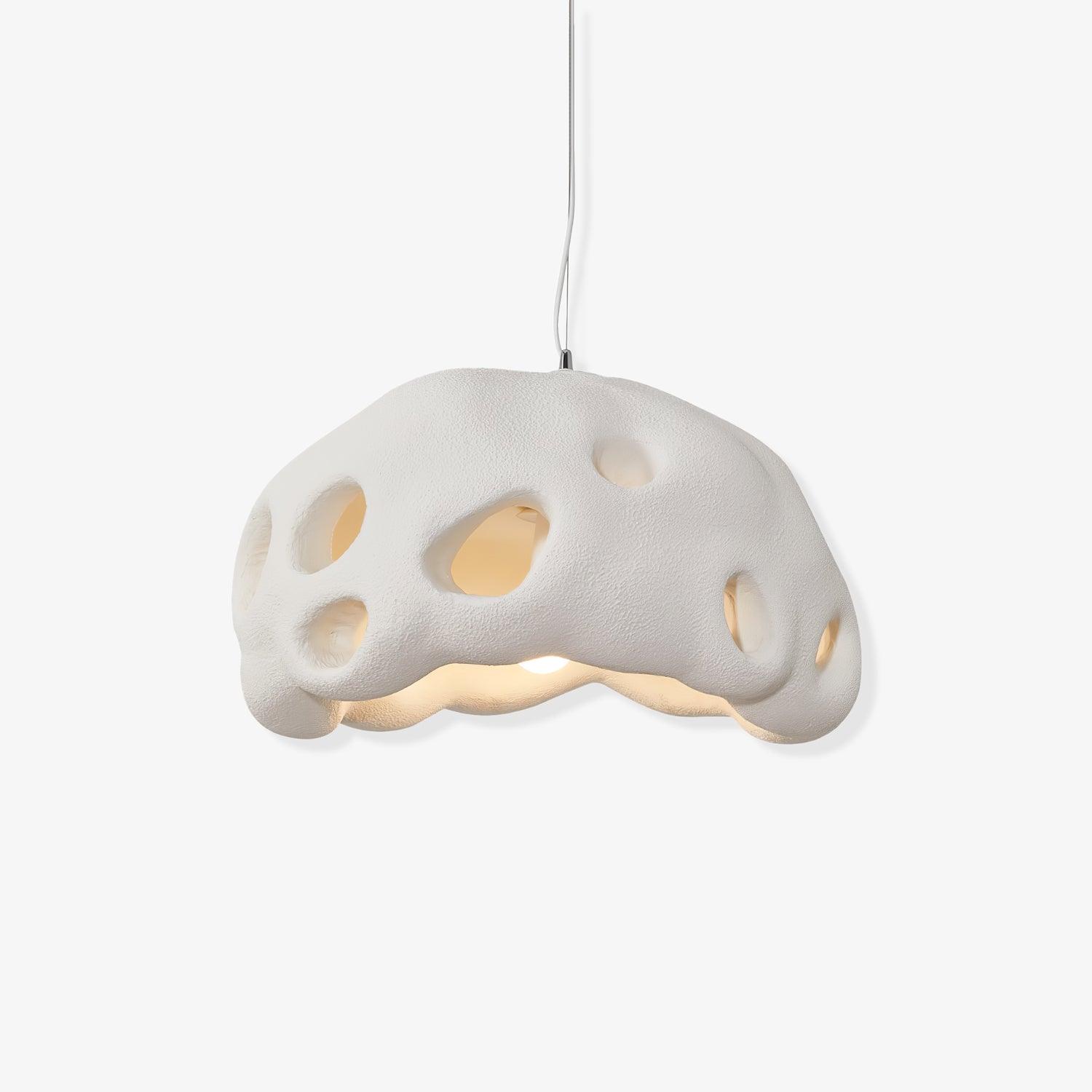 Modern Ant Nest Resin Pendant Light Sculptural Designer Hanging Lamp for Indoor Decor