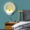 Modern Antler Design LED Wall Lamp Creative Round and Square Minimalist Bedside Sconce Light