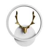 Modern Antler Design LED Wall Lamp Creative Round and Square Minimalist Bedside Sconce Light