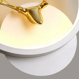 Modern Antler Design LED Wall Lamp Creative Round and Square Minimalist Bedside Sconce Light