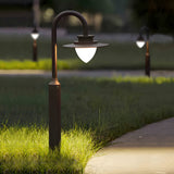 Modern Arc Arm Outdoor LED Path Light Waterproof Landscape Garden Lawn Lamp