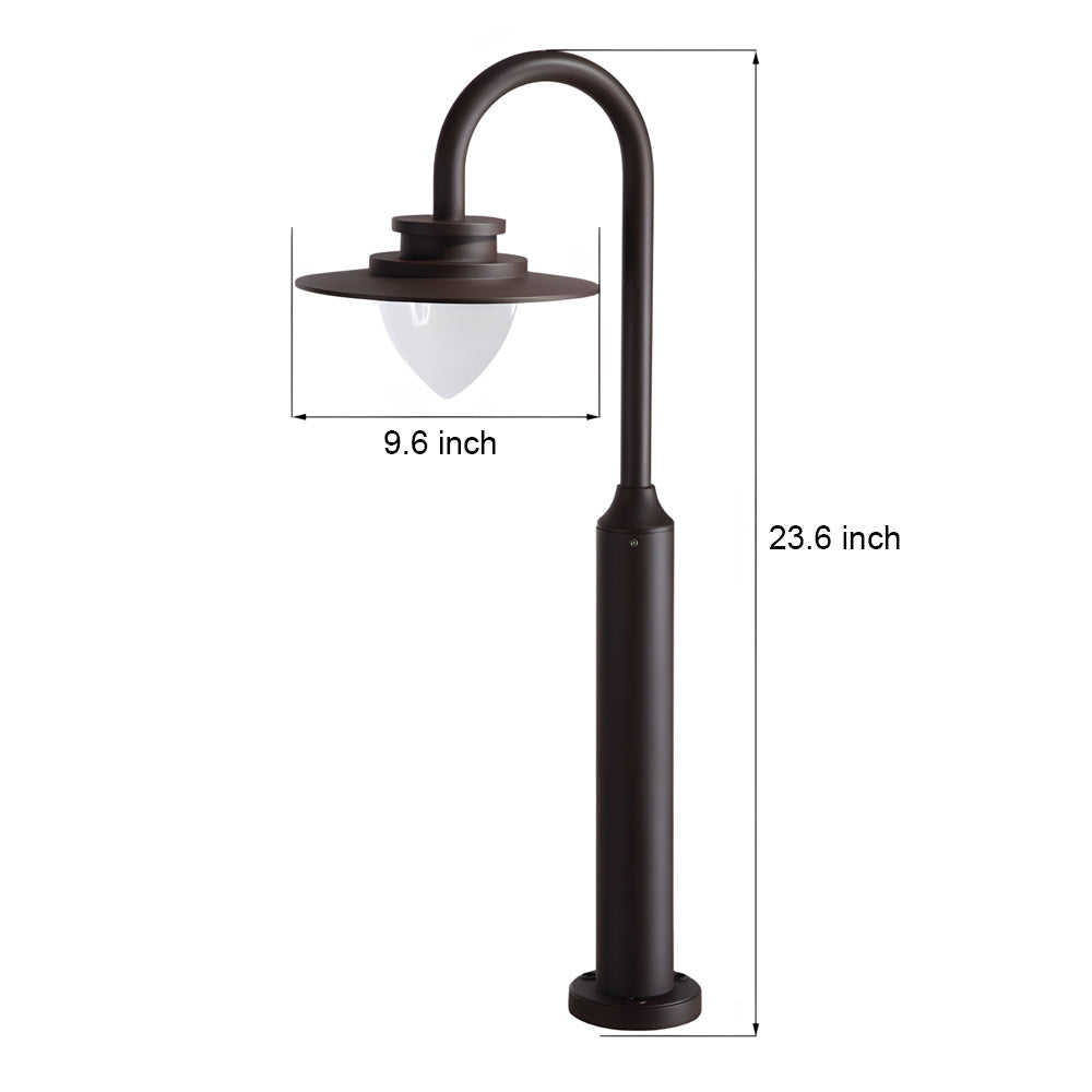 Modern Arc Arm Outdoor LED Path Light Waterproof Landscape Garden Lawn Lamp
