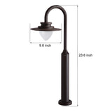 Modern Arc Arm Outdoor LED Path Light Waterproof Landscape Garden Lawn Lamp