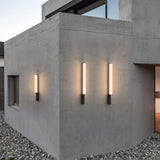 Modern Arc LED Outdoor Sconce IP65 Waterproof Stainless Steel Landscape Garden Wall Light