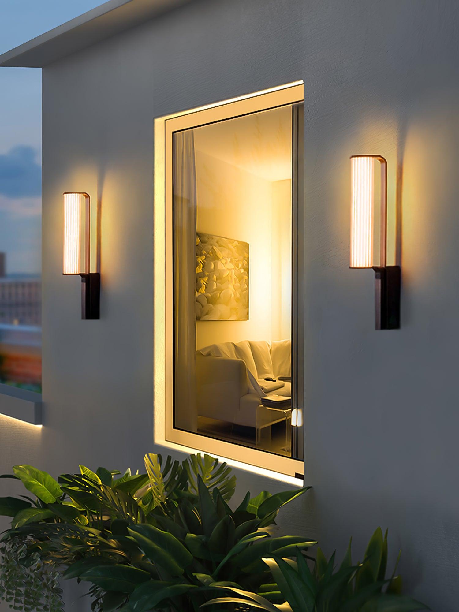 Modern Arc LED Outdoor Sconce IP65 Waterproof Stainless Steel Landscape Garden Wall Light