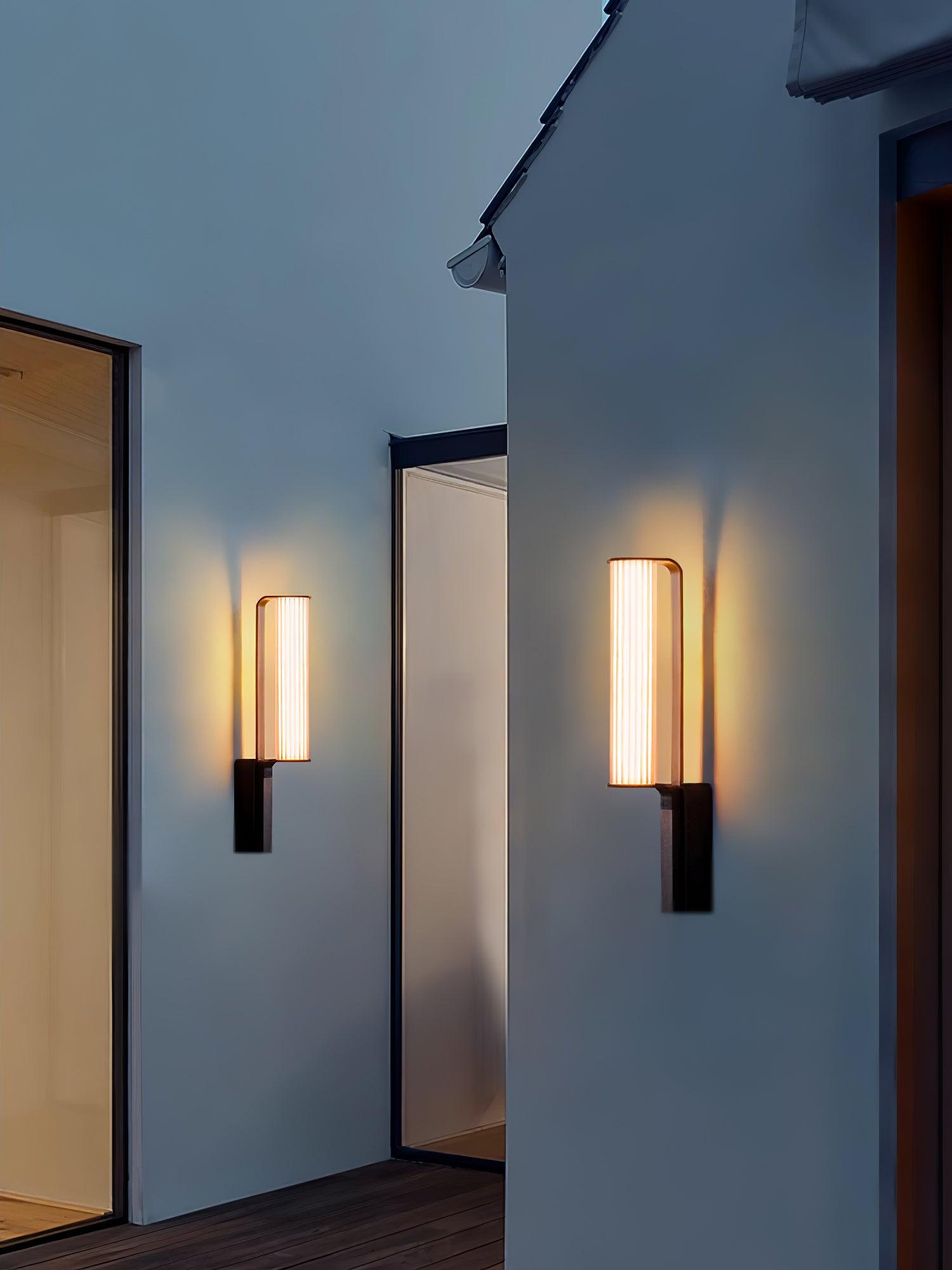 Modern Arc LED Outdoor Sconce IP65 Waterproof Stainless Steel Landscape Garden Wall Light