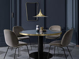 Modern Arch Shaped Metal Semi Pendant Light for Dining Table and Kitchen