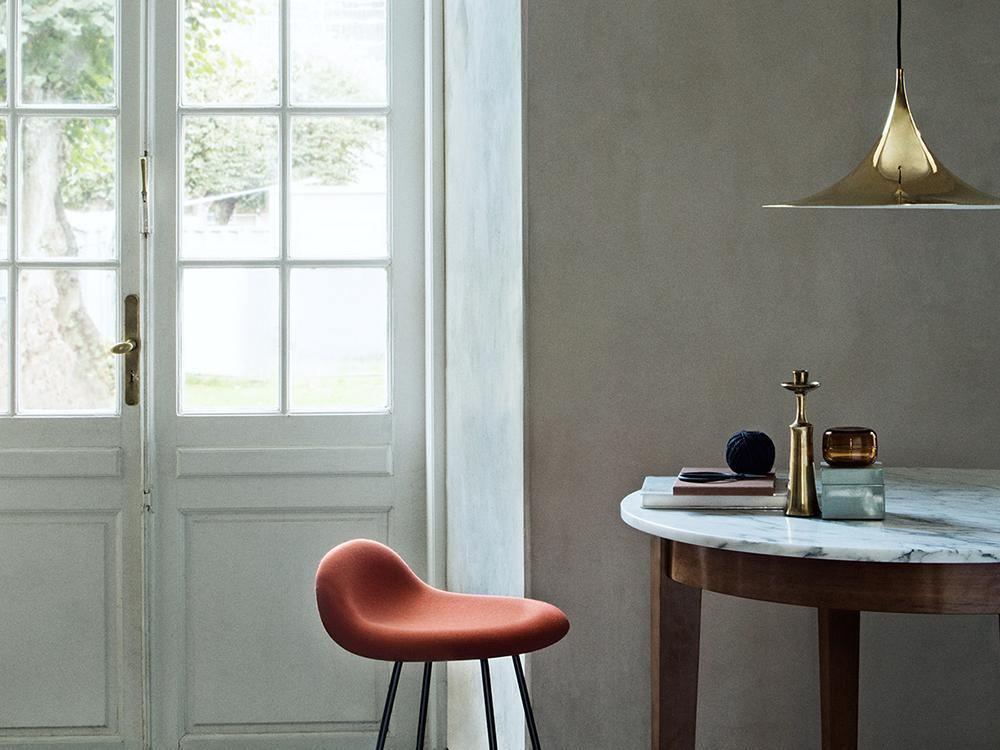Modern Arch Shaped Metal Semi Pendant Light for Dining Table and Kitchen