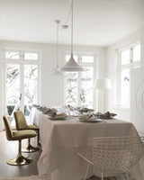 Modern Arch Shaped Metal Semi Pendant Light for Dining Table and Kitchen