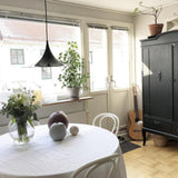 Modern Arch Shaped Metal Semi Pendant Light for Dining Table and Kitchen