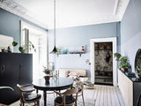 Modern Arch Shaped Metal Semi Pendant Light for Dining Table and Kitchen