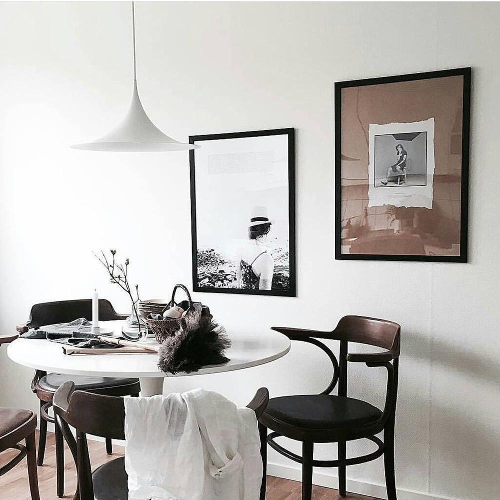 Modern Arch Shaped Metal Semi Pendant Light for Dining Table and Kitchen