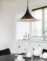 Modern Arch Shaped Metal Semi Pendant Light for Dining Table and Kitchen