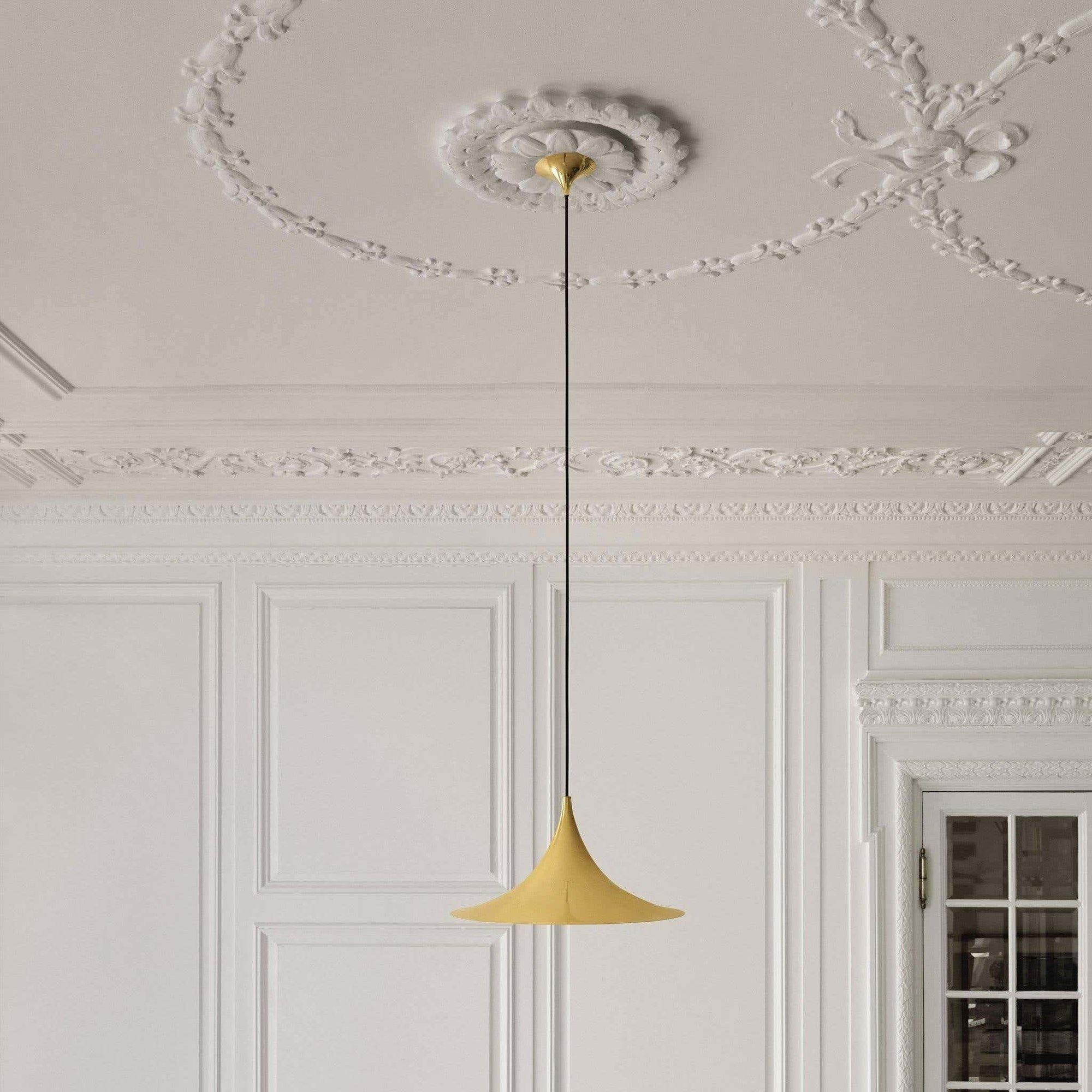 Modern Arch Shaped Metal Semi Pendant Light for Dining Table and Kitchen