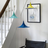 Modern Arch Shaped Metal Semi Pendant Light for Dining Table and Kitchen