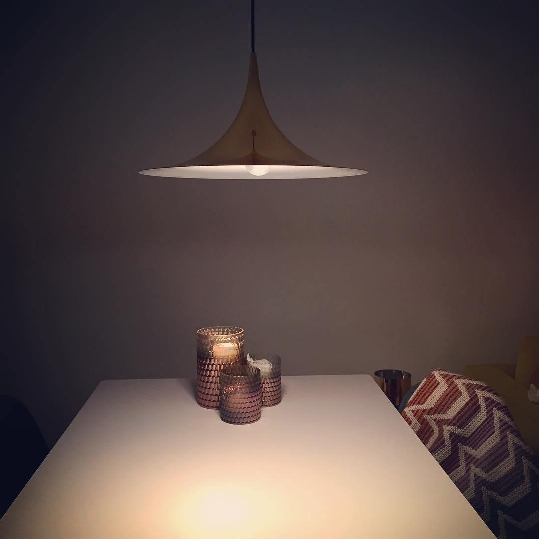 Modern Arch Shaped Metal Semi Pendant Light for Dining Table and Kitchen
