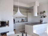 Modern Arch Shaped Metal Semi Pendant Light for Dining Table and Kitchen