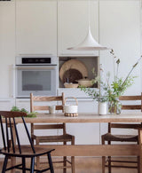 Modern Arch Shaped Metal Semi Pendant Light for Dining Table and Kitchen