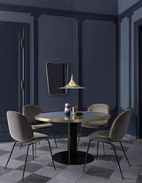 Modern Arch Shaped Metal Semi Pendant Light for Dining Table and Kitchen