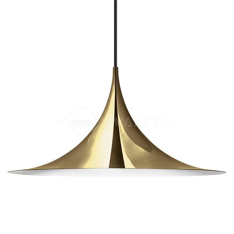 Modern Arch Shaped Metal Semi Pendant Light for Dining Table and Kitchen