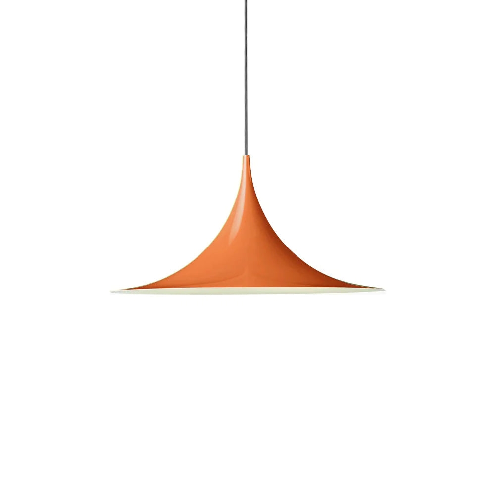 Modern Arch Shaped Metal Semi Pendant Light for Dining Table and Kitchen
