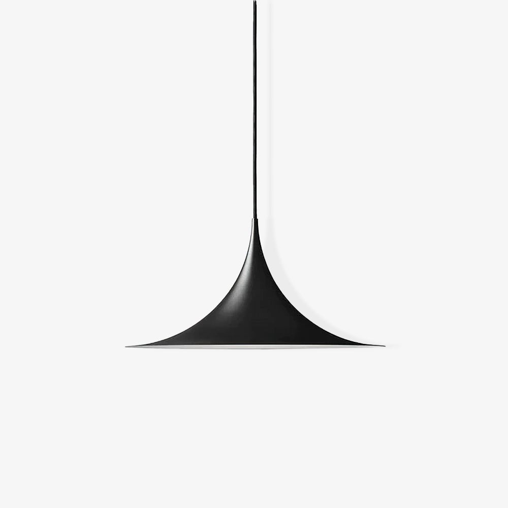 Modern Arch Shaped Metal Semi Pendant Light for Dining Table and Kitchen