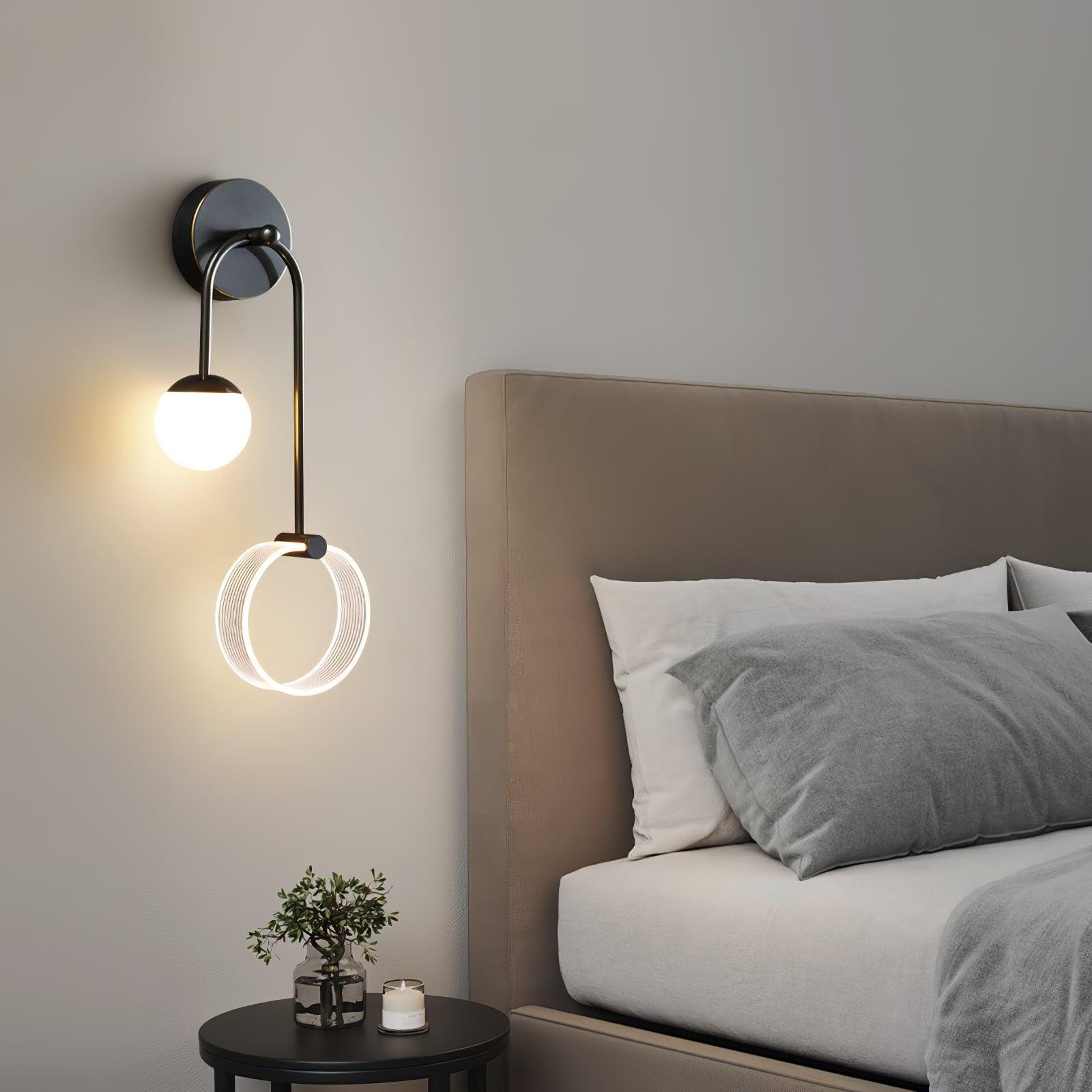 Modern Architectural LED Wall Sconce with Brass Finish and Three Color Temperature Modes