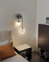 Modern Architectural LED Wall Sconce with Brass Finish and Three Color Temperature Modes