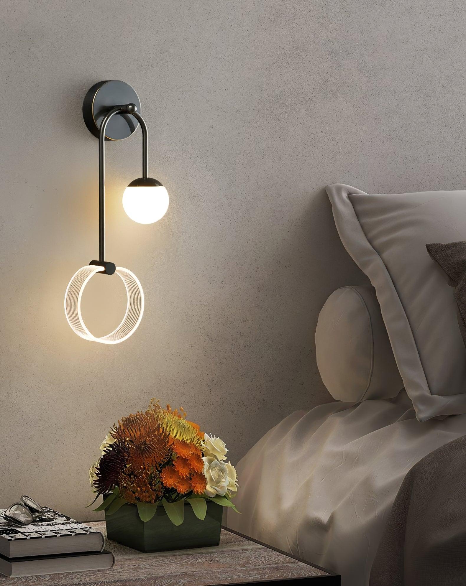 Modern Architectural LED Wall Sconce with Brass Finish and Three Color Temperature Modes