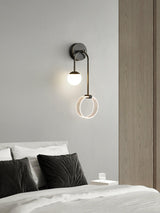 Modern Architectural LED Wall Sconce with Brass Finish and Three Color Temperature Modes