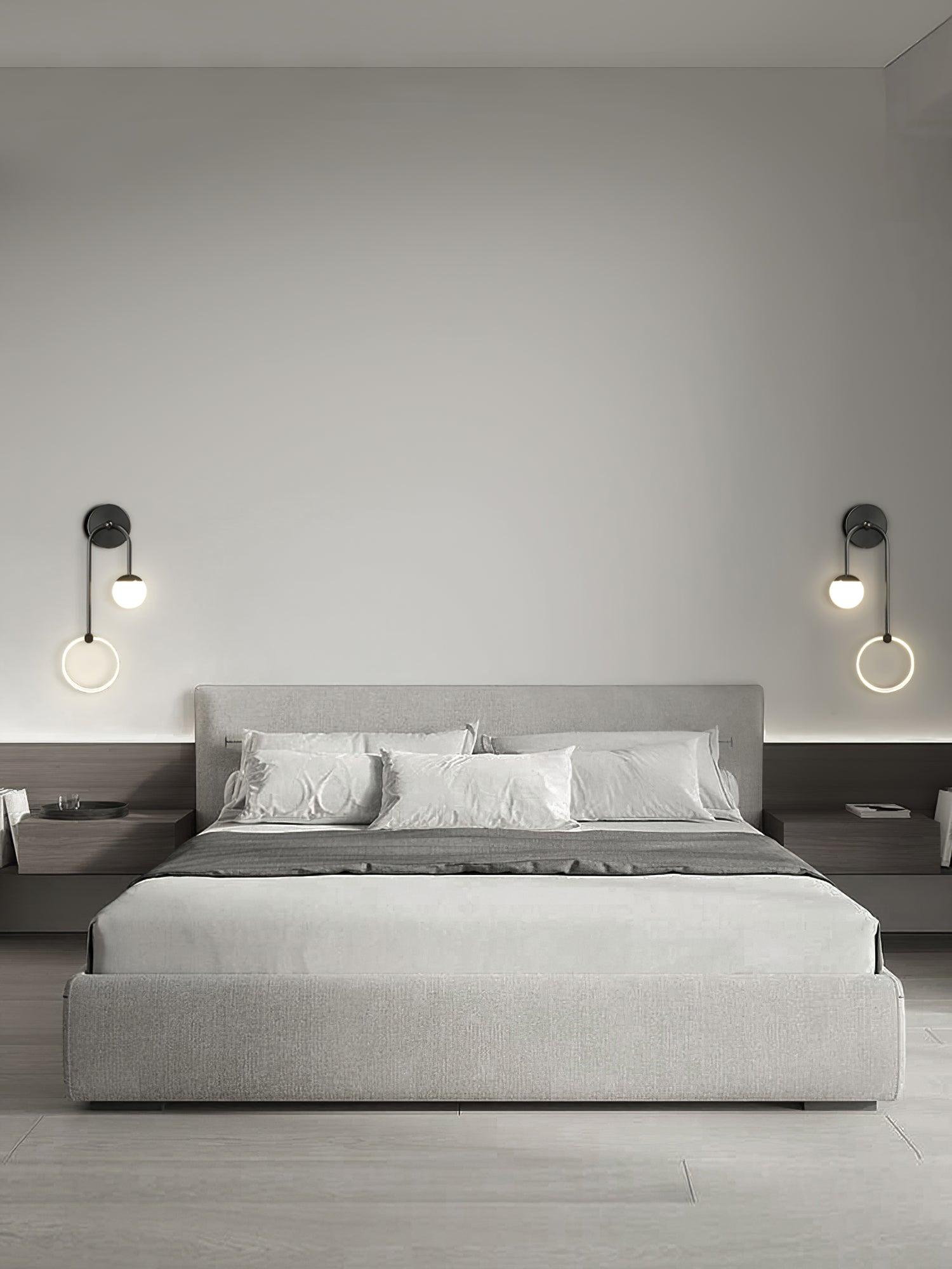 Modern Architectural LED Wall Sconce with Brass Finish and Three Color Temperature Modes