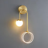 Modern Architectural LED Wall Sconce with Brass Finish and Three Color Temperature Modes