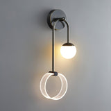 Modern Architectural LED Wall Sconce with Brass Finish and Three Color Temperature Modes