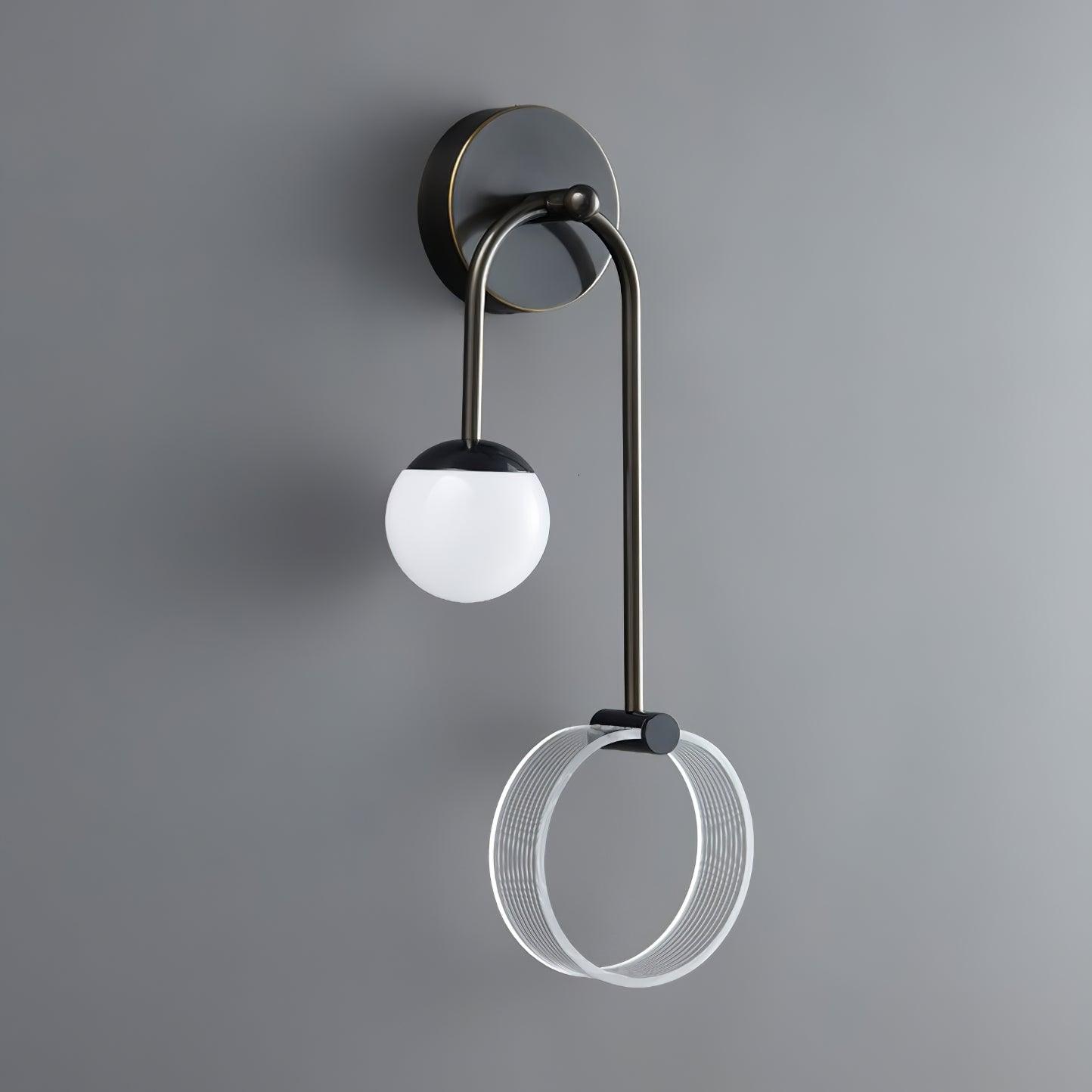Modern Architectural LED Wall Sconce with Brass Finish and Three Color Temperature Modes