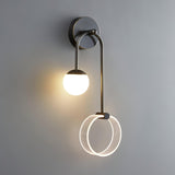 Modern Architectural LED Wall Sconce with Brass Finish and Three Color Temperature Modes