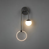 Modern Architectural LED Wall Sconce with Brass Finish and Three Color Temperature Modes