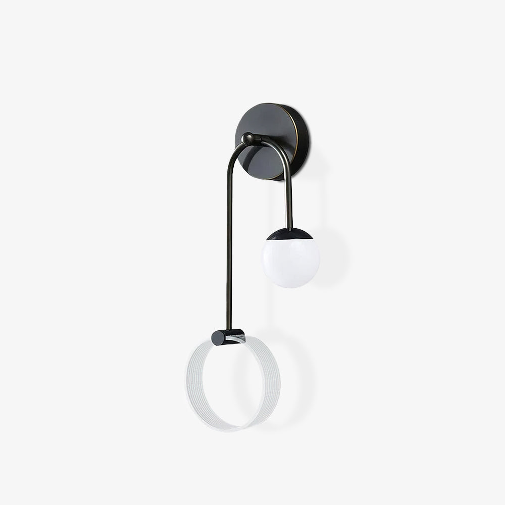 Modern Architectural LED Wall Sconce with Brass Finish and Three Color Temperature Modes