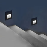Modern Architectural Recessed LED Step Lights 3W Aluminum Outdoor Wall Path Lighting for Stairs and Gardens