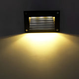 Modern Architectural Recessed LED Step Lights 3W Aluminum Outdoor Wall Path Lighting for Stairs and Gardens