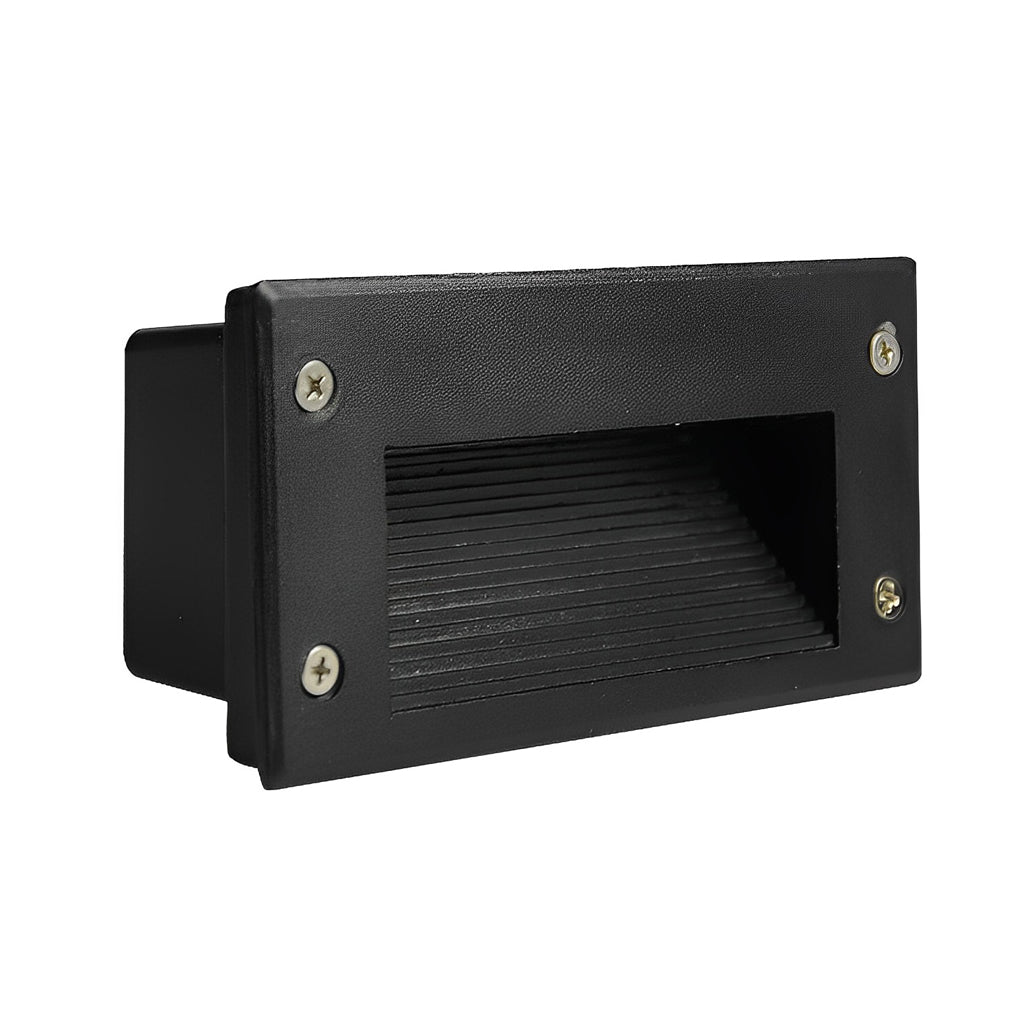 Modern Architectural Recessed LED Step Lights 3W Aluminum Outdoor Wall Path Lighting for Stairs and Gardens