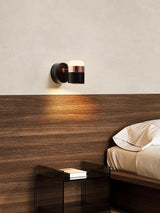 Modern Art Deco Adjustable LED Wall Sconce with Rotating Frosted Acrylic Dual Material Shade