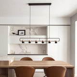 Modern Art Deco Geometric LED Pendant Light with Adjustable Rotating Acrylic Shade